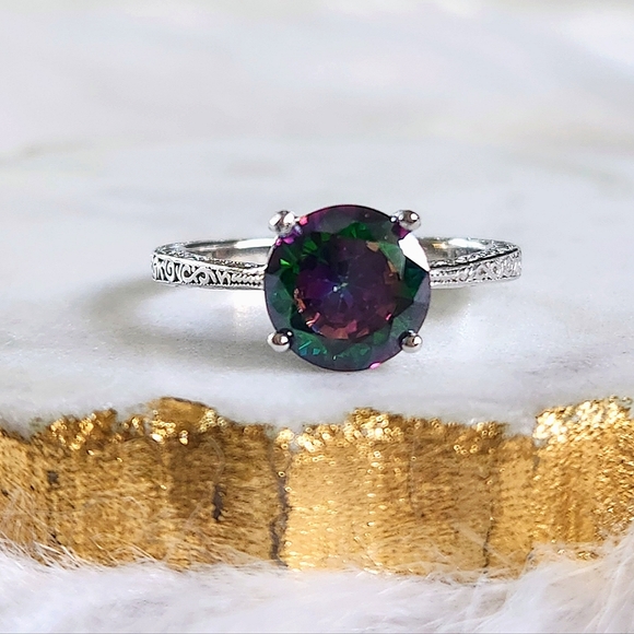 NWT Ryze Mystic Crystal .925 Sterling Silver Ring - Size 8.75 - Picture 5 of 9
